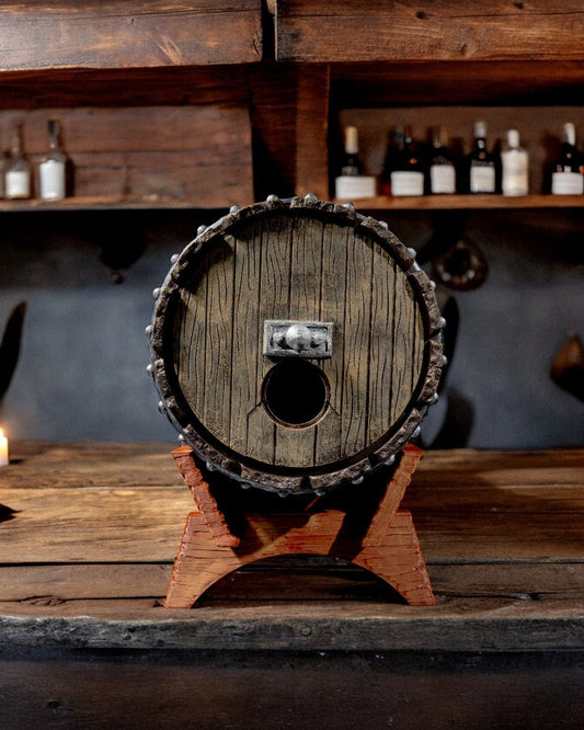 Oak Barrel Wine Bag Dispenser