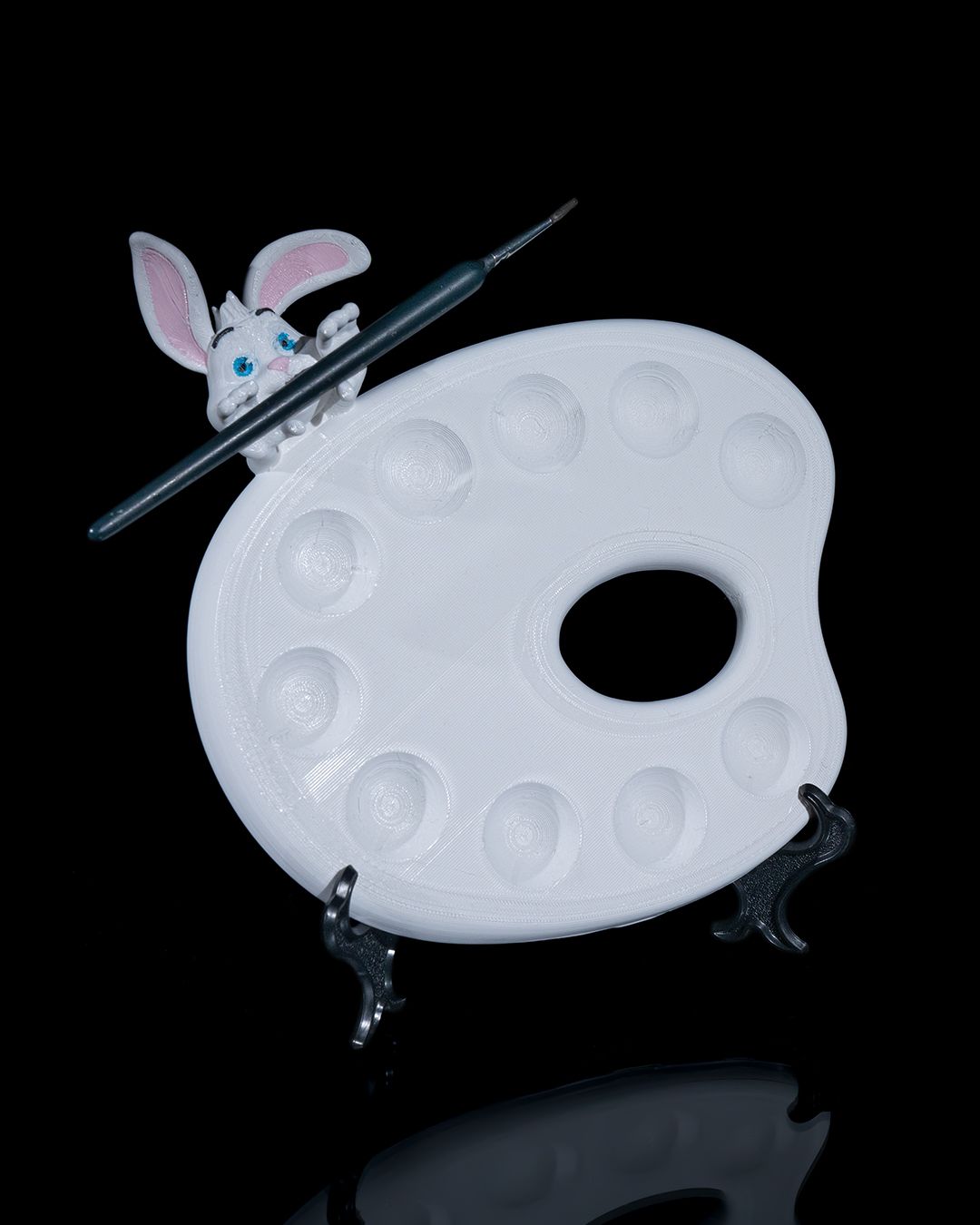 Bunny Palette β 3D-Printed Paint Palette for Creative Fun! π¨π°