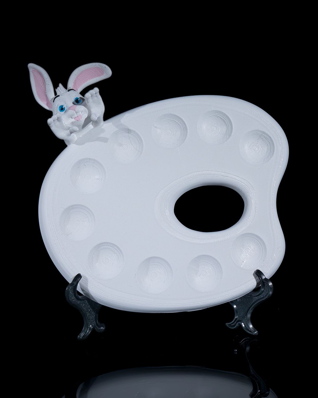 Bunny Palette β 3D-Printed Paint Palette for Creative Fun! π¨π°