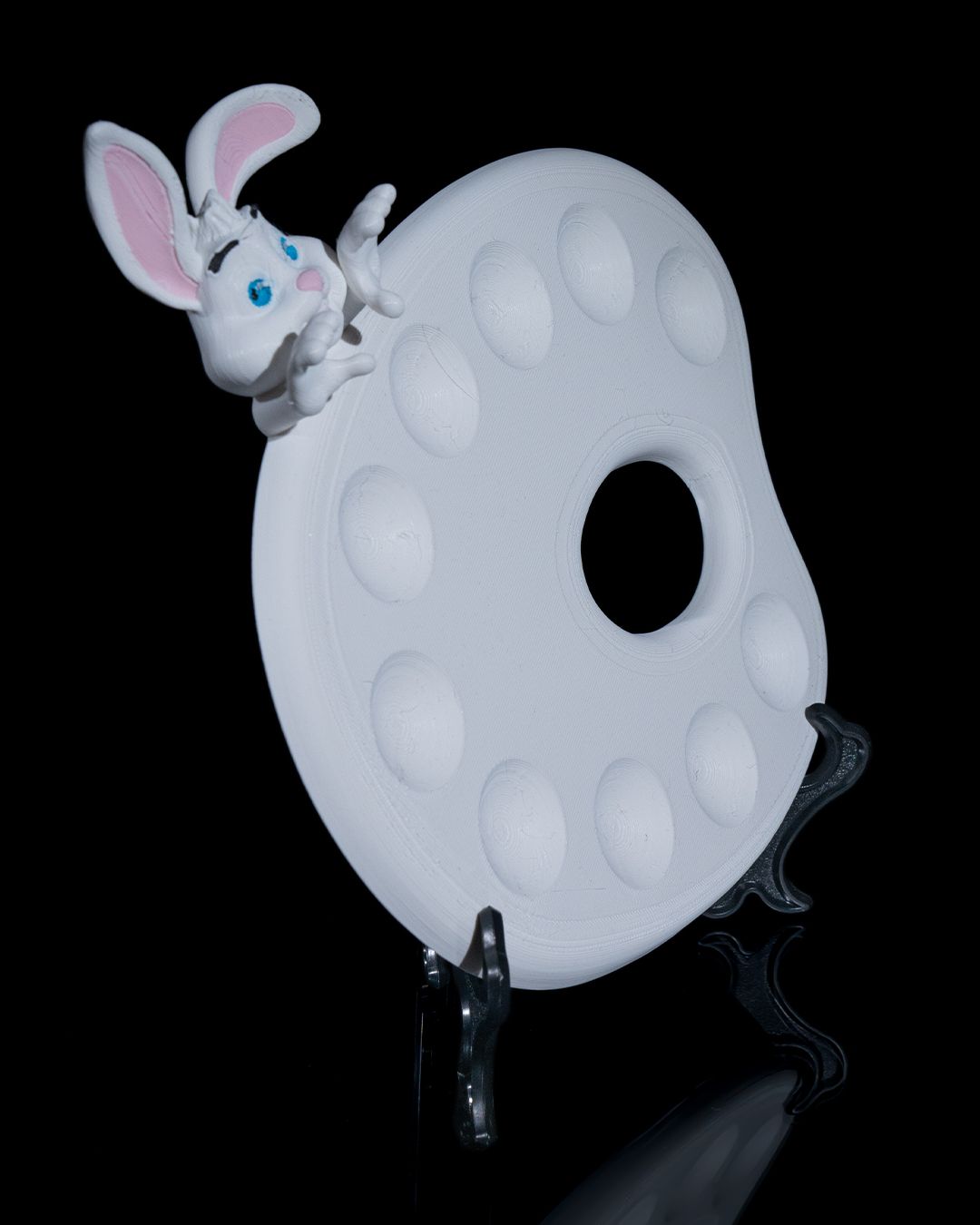 Bunny Palette β 3D-Printed Paint Palette for Creative Fun! π¨π°