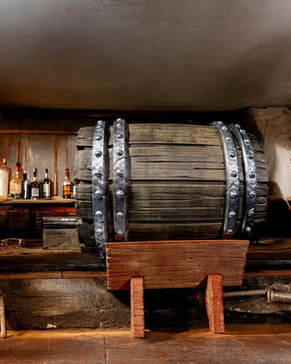 Oak Barrel Wine Bag Dispenser